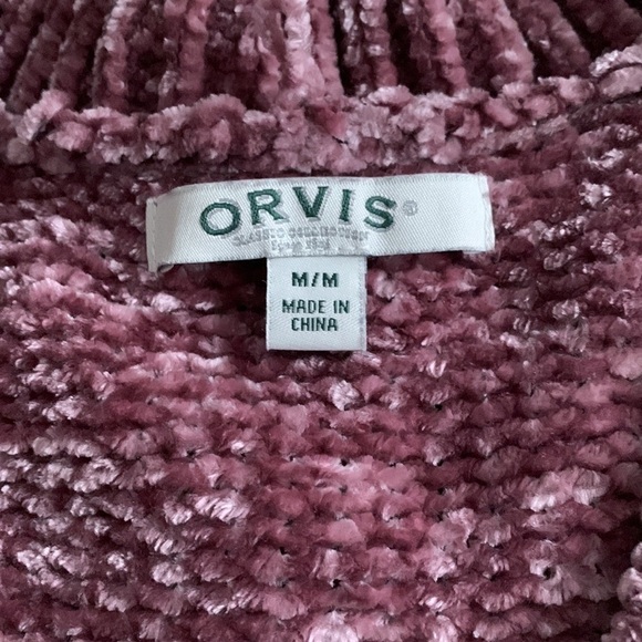 ORVIS Chenille Tunic Sweater Size Medium - Picture 5 of 9